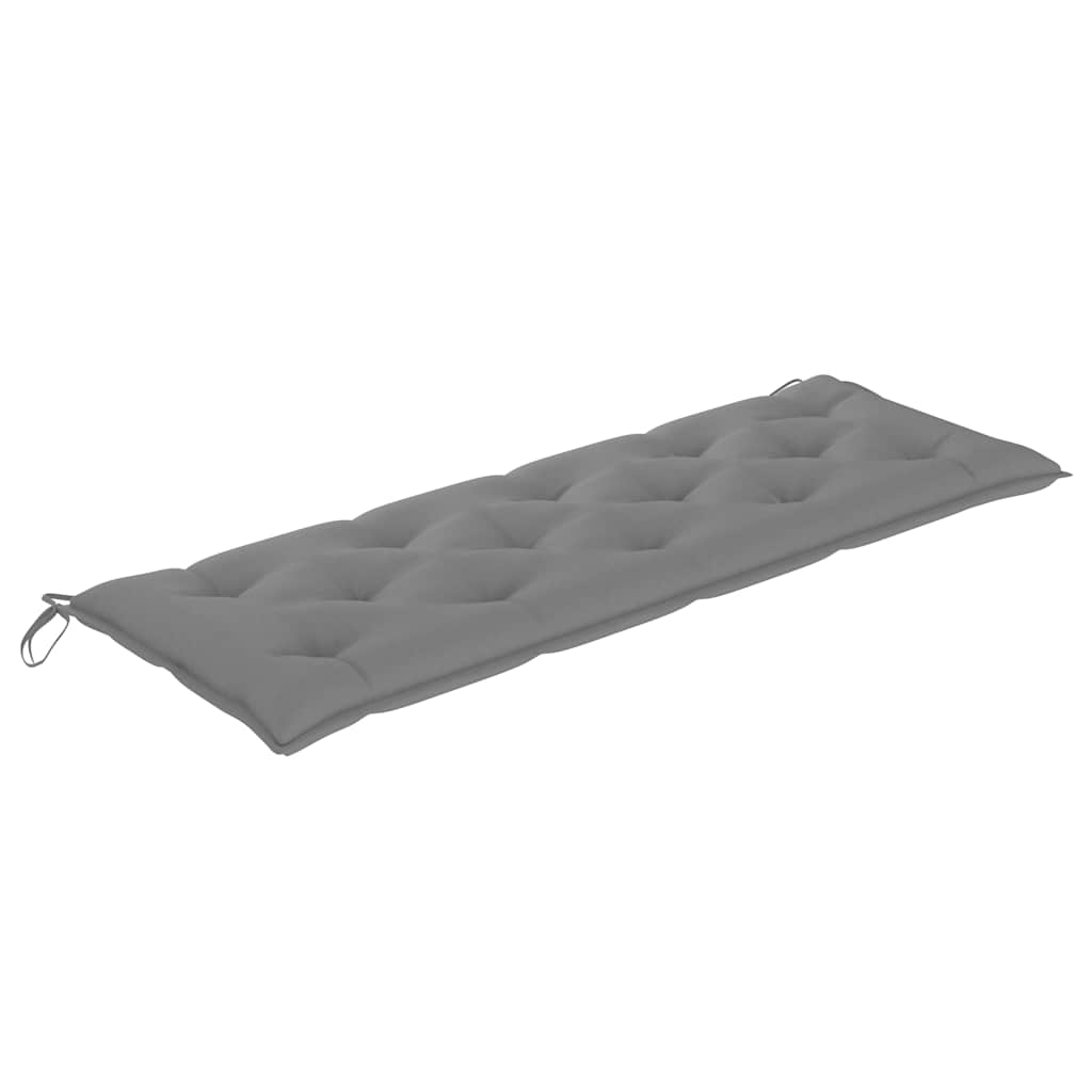 tömör tíkfa Batavia pad szürke párnával 150 cm