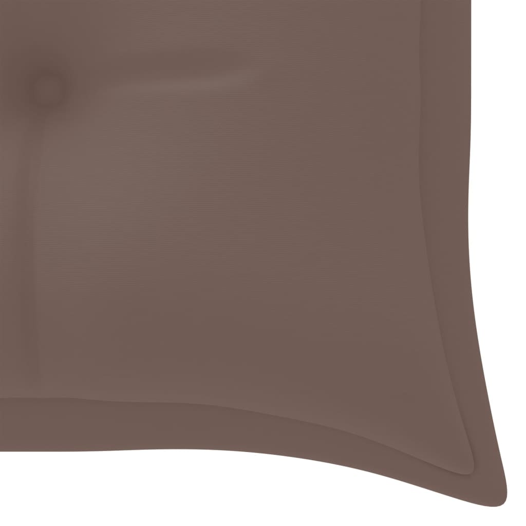 tömör tíkfa Batavia pad tópszínű párnával 150 cm