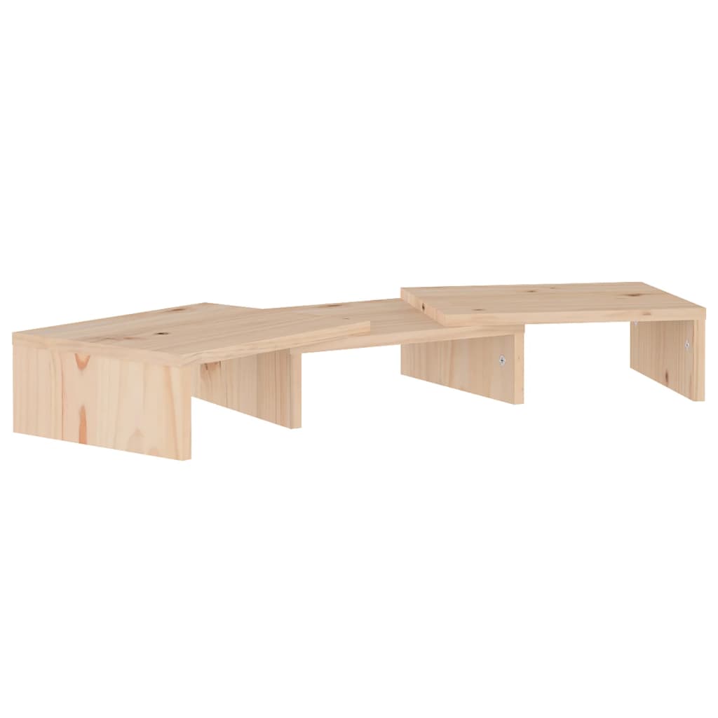 tömör fenyőfa monitorállvány 60 x 24 x 10,5 cm