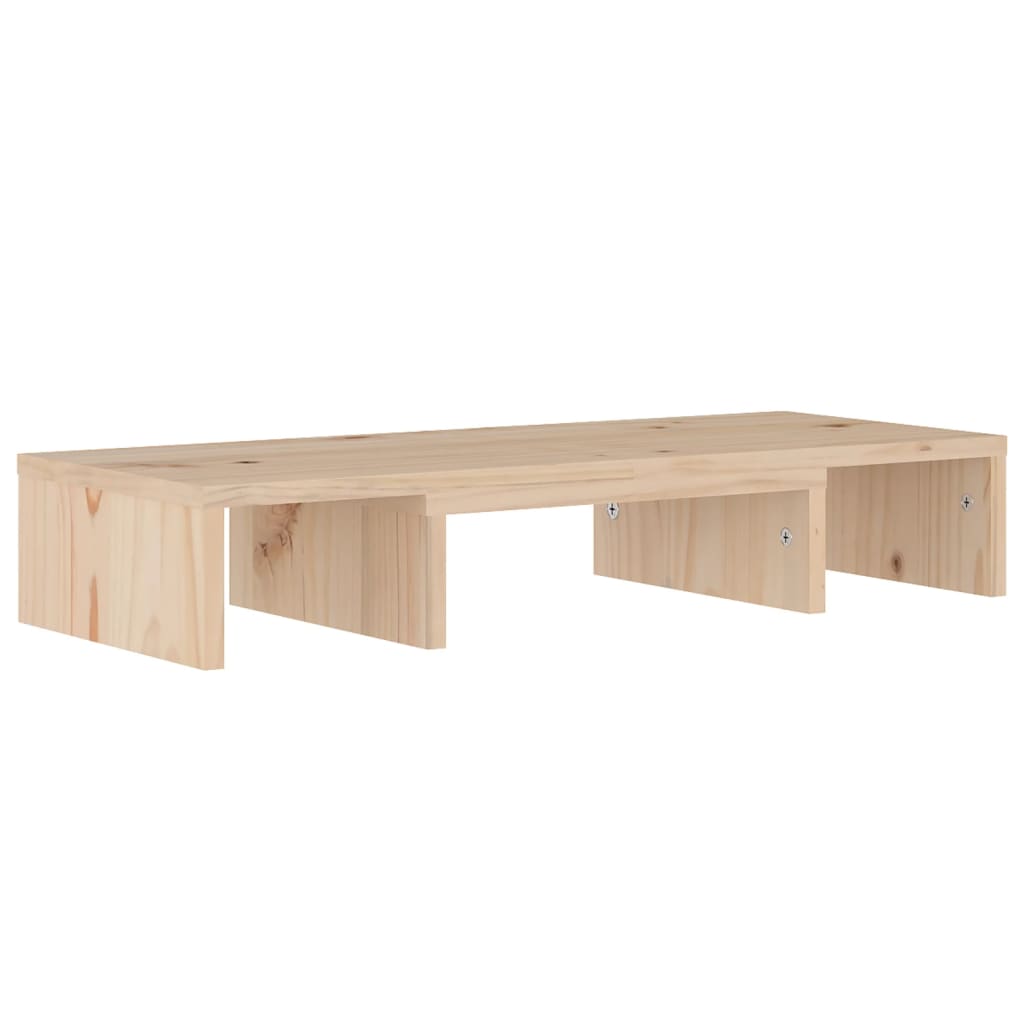 tömör fenyőfa monitorállvány 60 x 24 x 10,5 cm