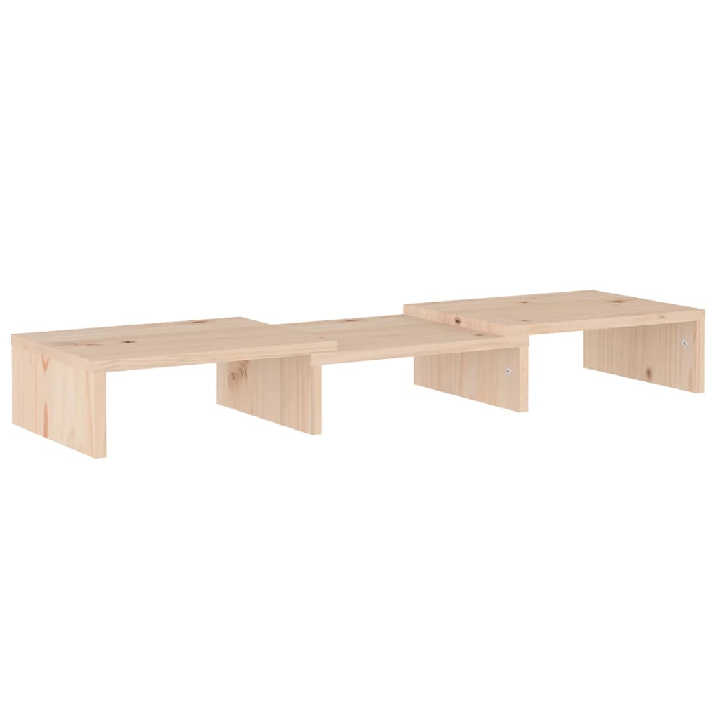 tömör fenyőfa monitorállvány 60 x 24 x 10,5 cm