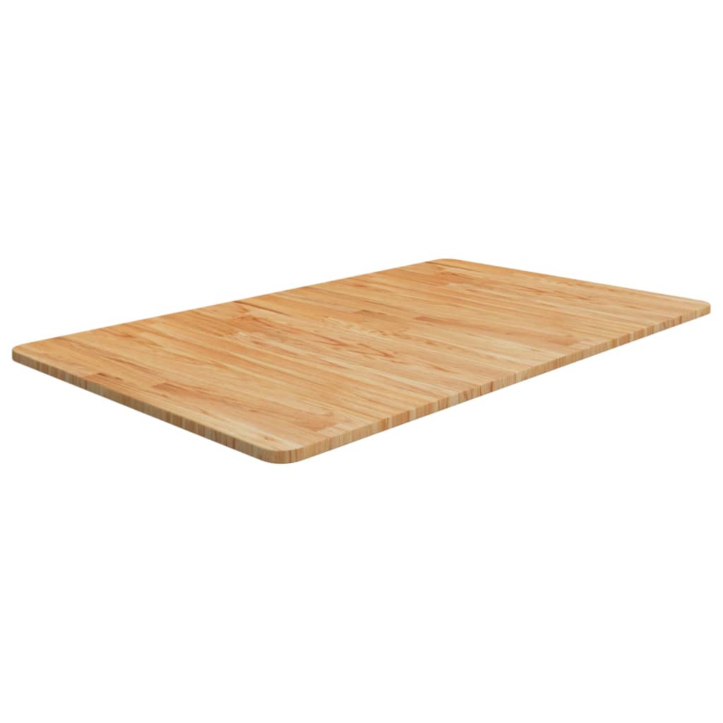 világosbarna kezelt tömör fa fürdőszobai pult 100 x 60 x 1,5 cm