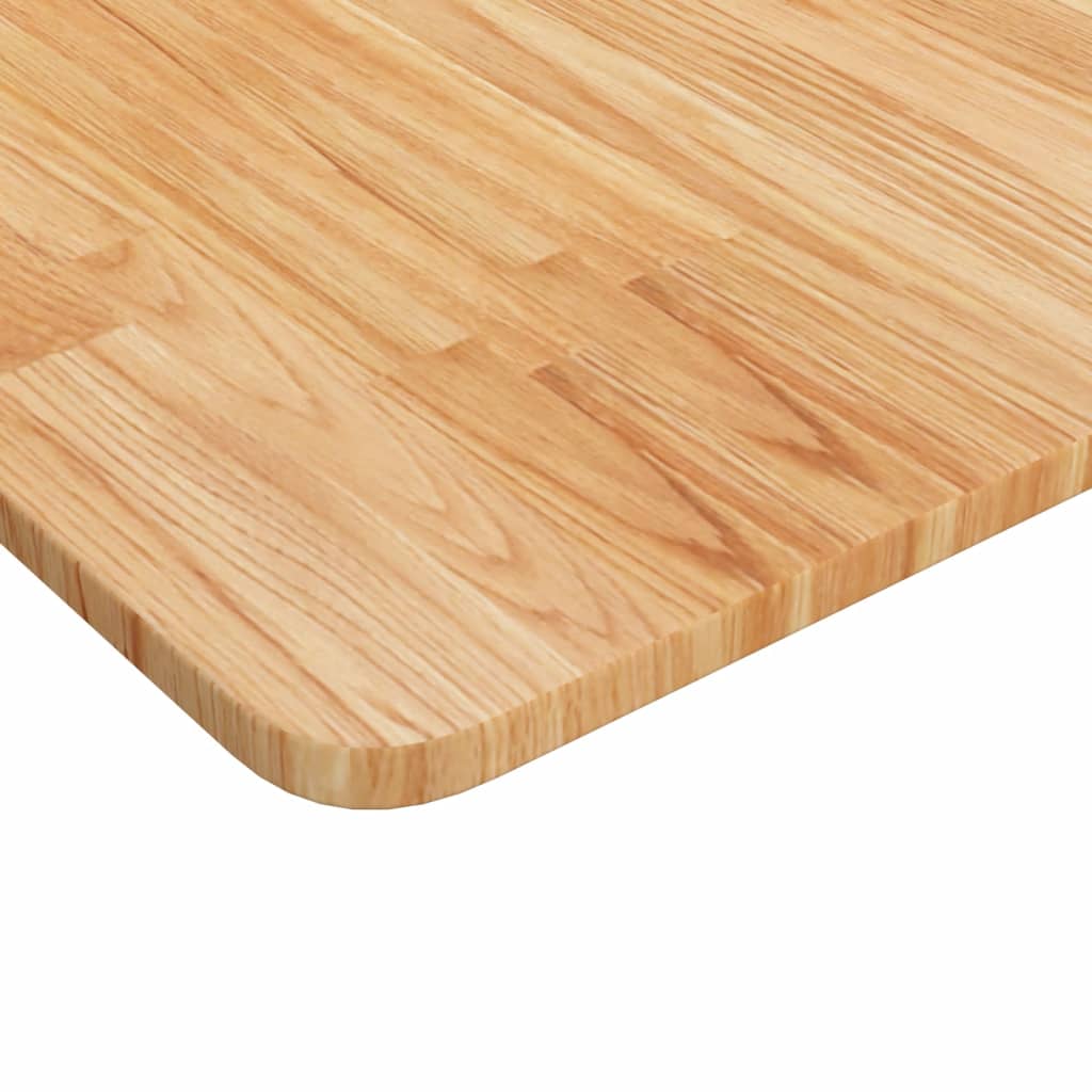 világosbarna kezelt tömör fa fürdőszobai pult 100 x 60 x 1,5 cm