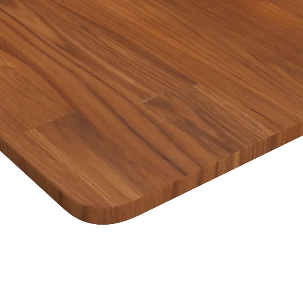 sötétbarna kezelt tömör fa fürdőszobai pult 80x40x1,5 cm