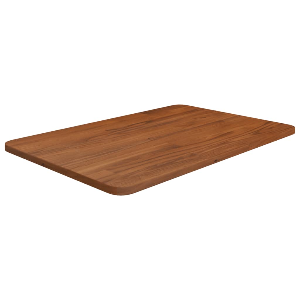 sötétbarna kezelt tömör fa fürdőszobai pult 60 x 40 x 1,5 cm