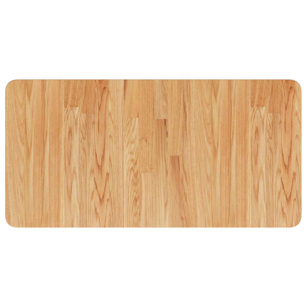világosbarna kezelt tömör fa fürdőszobai pult 80 x 40 x 2,5 cm