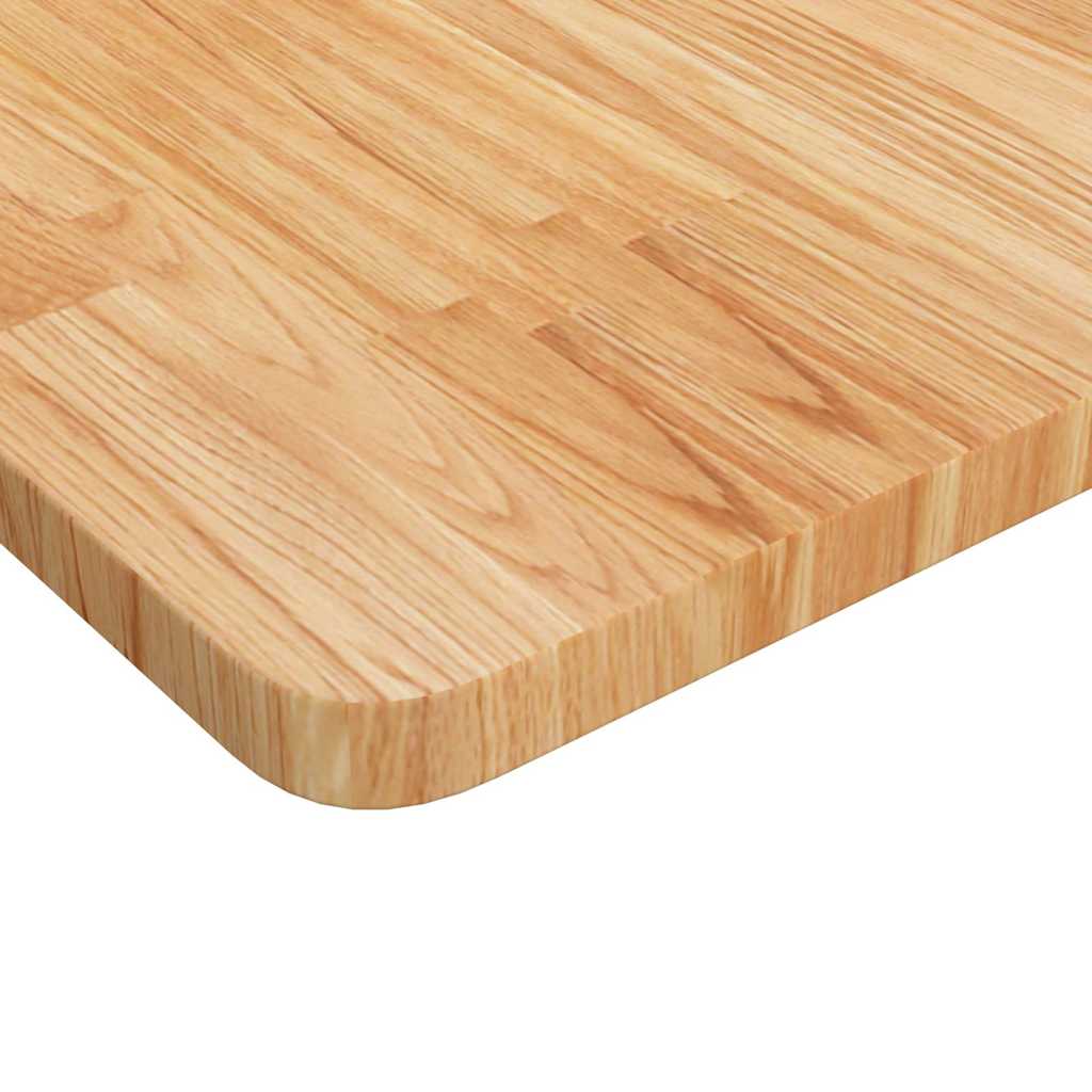 világosbarna kezelt tömör fa fürdőszobai pult 100x60x2,5 cm