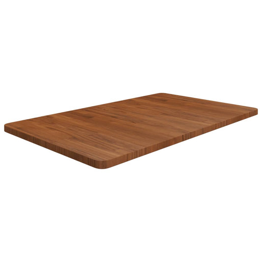 sötétbarna kezelt tömör fa fürdőszobai pult 100x60x2,5 cm
