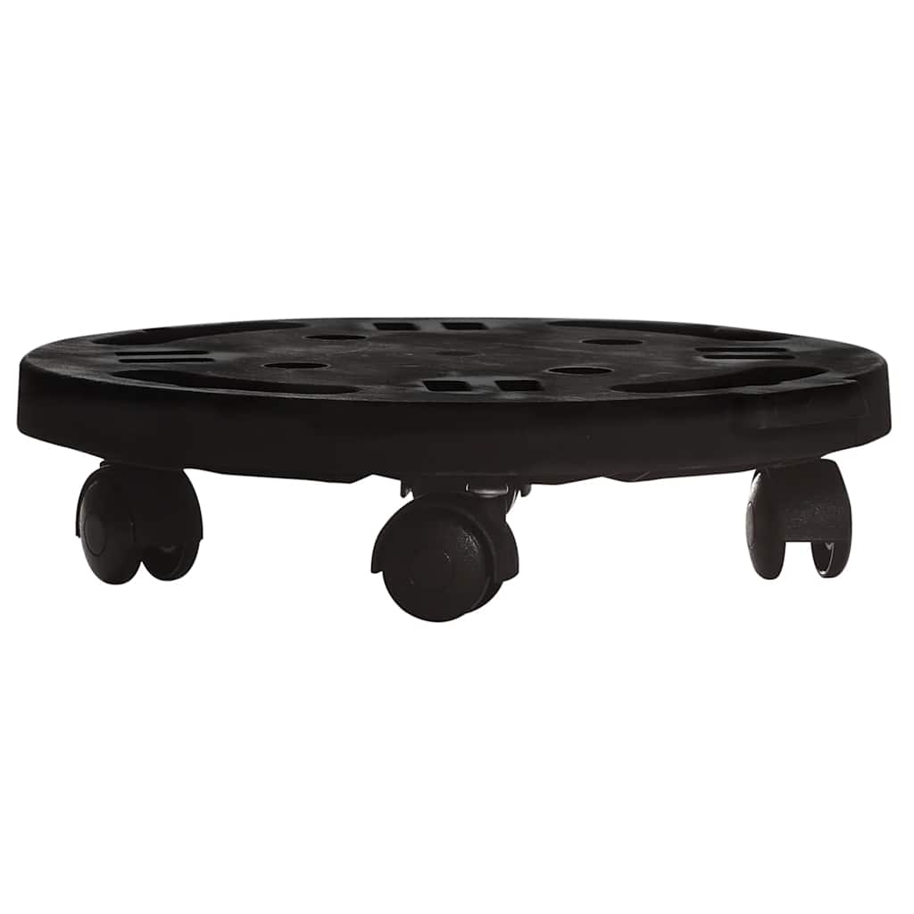 fekete görgős virágtartó átmérő 30 cm 170 kg