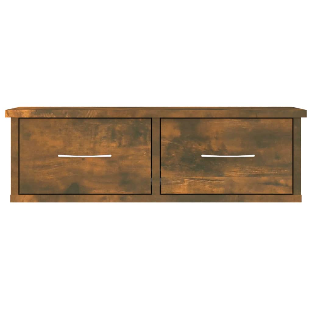 füstös tölgy színű szerelt fa faliszekrény 60 x 26 x 18,5 cm