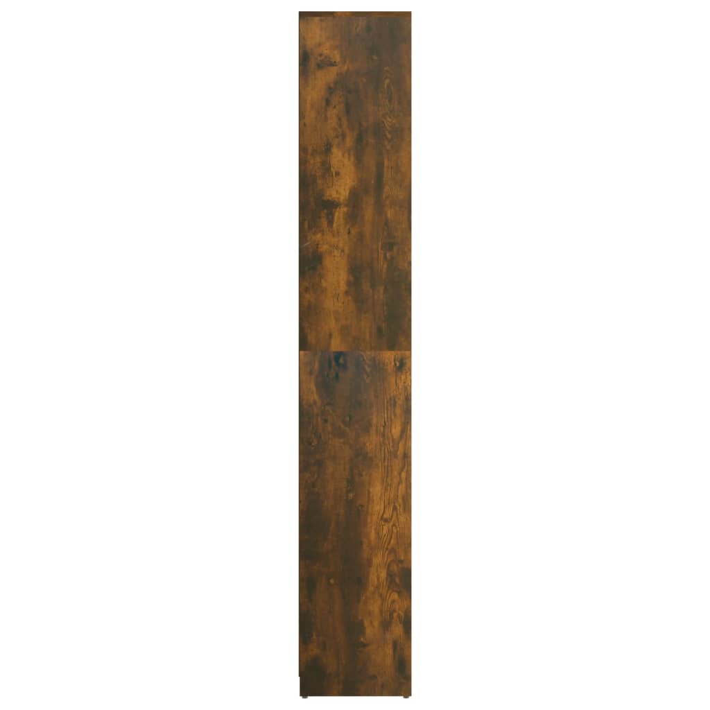 füstös tölgy színű szerelt fa fürdőszobaszekrény 30x30x183,5 cm