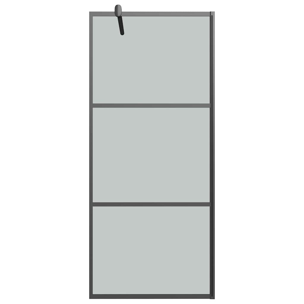 fekete sötét ESG üveg zuhanyfal 90x195cm