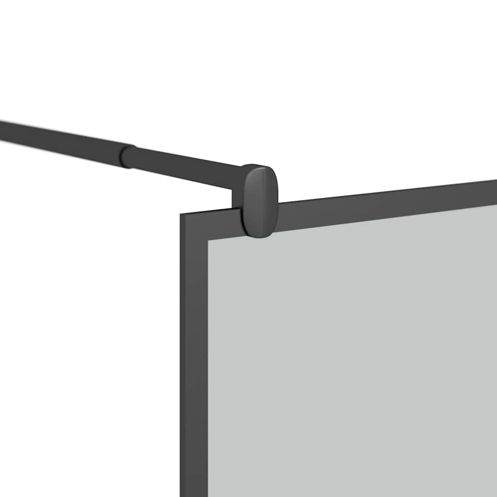 fekete sötét ESG üveg zuhanyfal 90x195cm