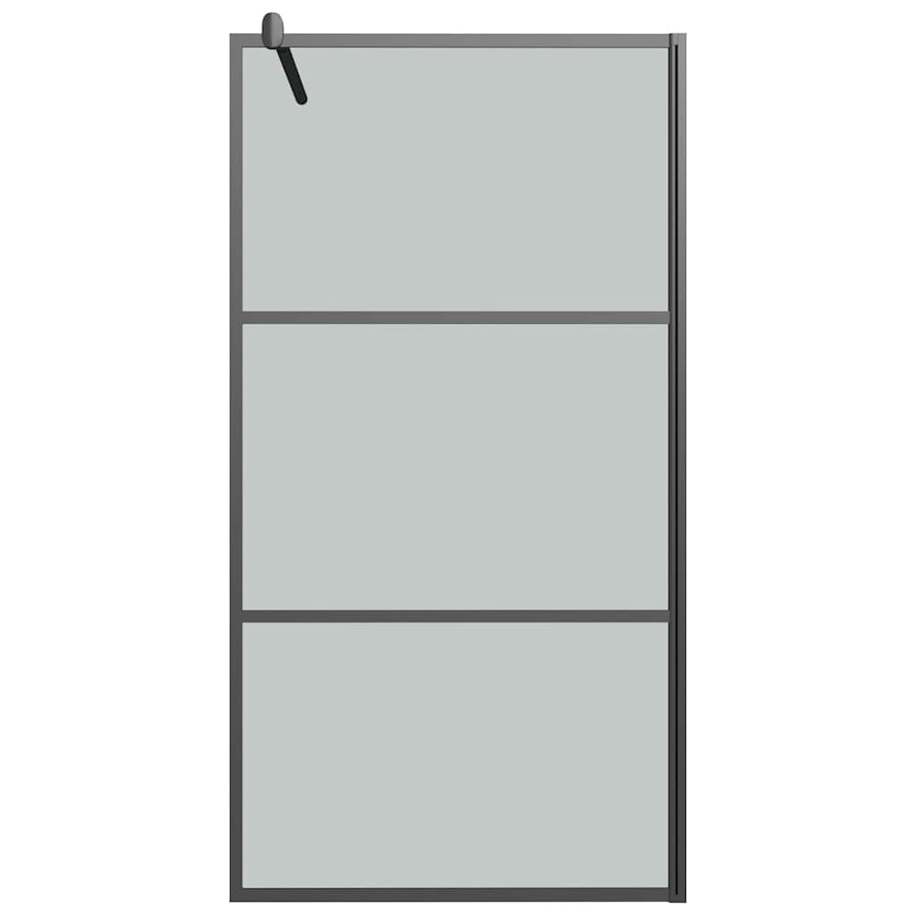 fekete sötét ESG üveg zuhanyfal 115x195cm