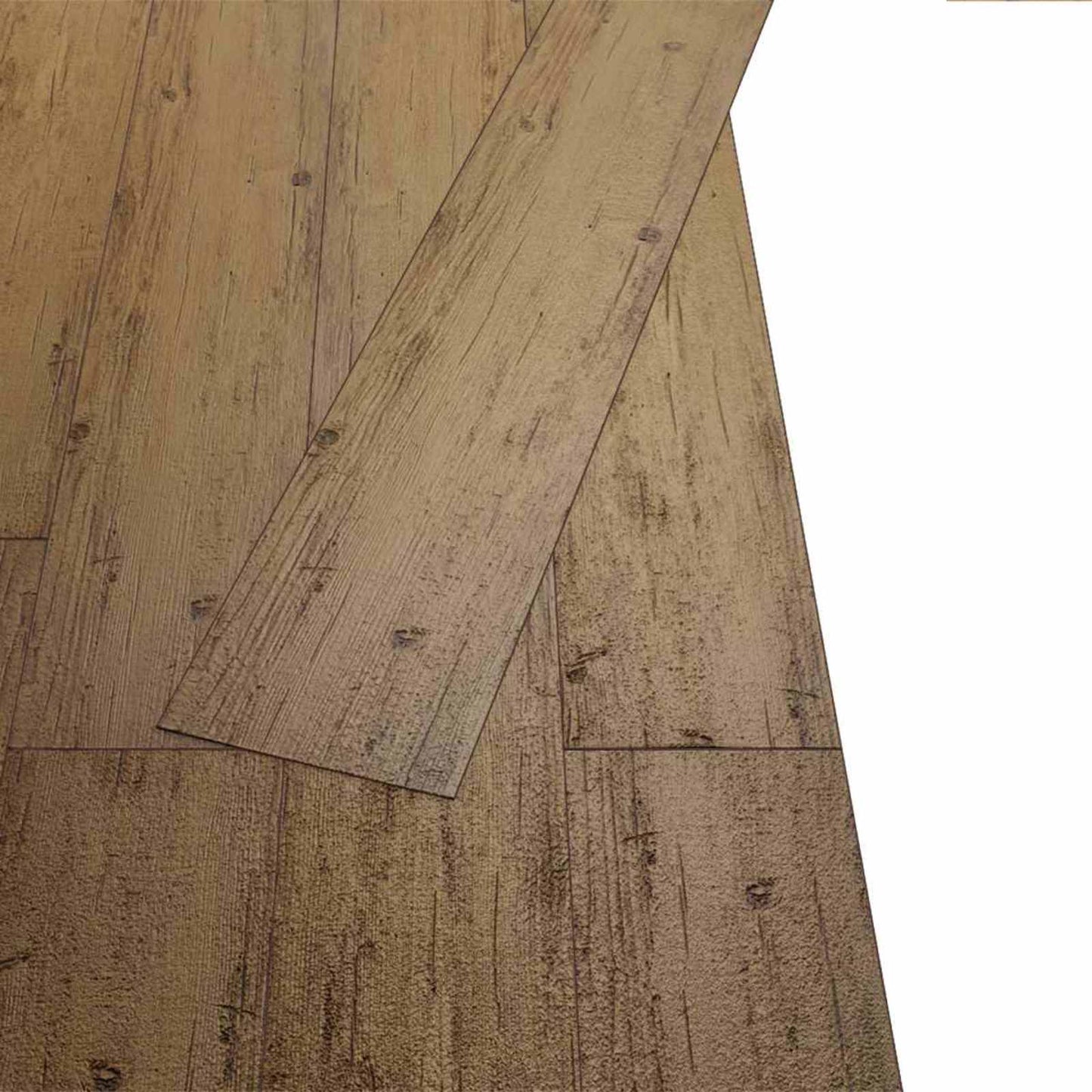 Padlódeszkák 18 pcs Walnut barna 2,51 m² PVC