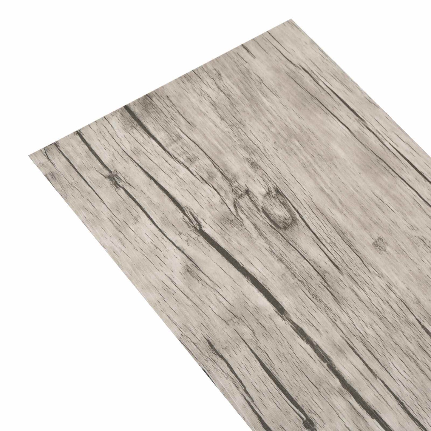 Padlódeszkák 2,51 m² 18 pcs PVC Mosott tölgy