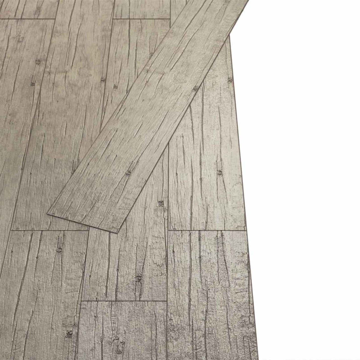 Padlódeszkák 2,51 m² 18 pcs PVC Mosott tölgy