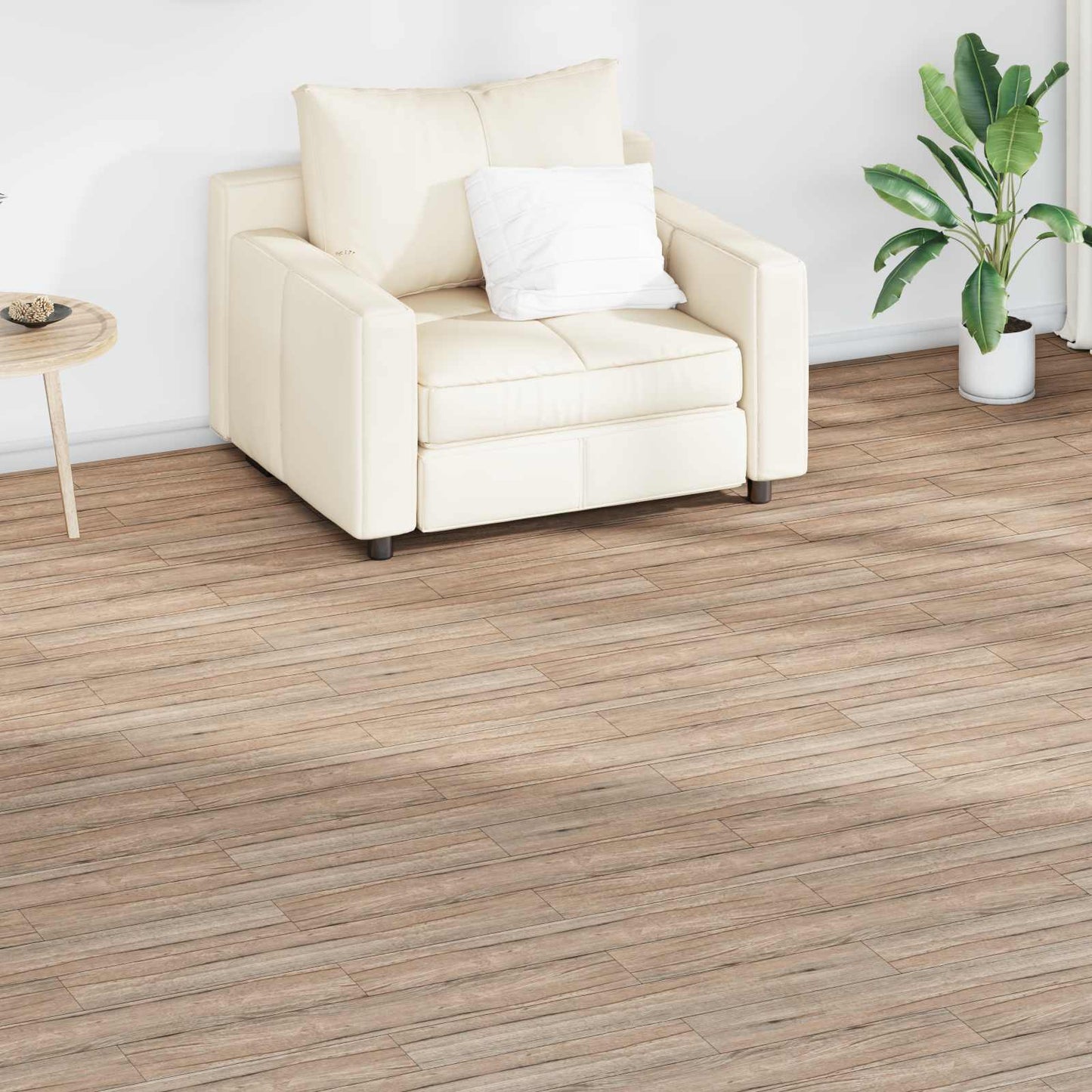 Padlódeszkák 18 pcs Bükkbarna 2,51 m² PVC
