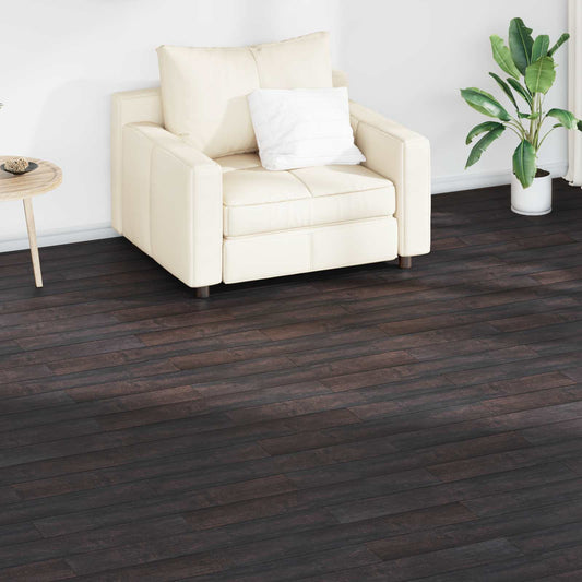 Padlódeszkák 18 pcs Sötét Barna 2,51 m² PVC