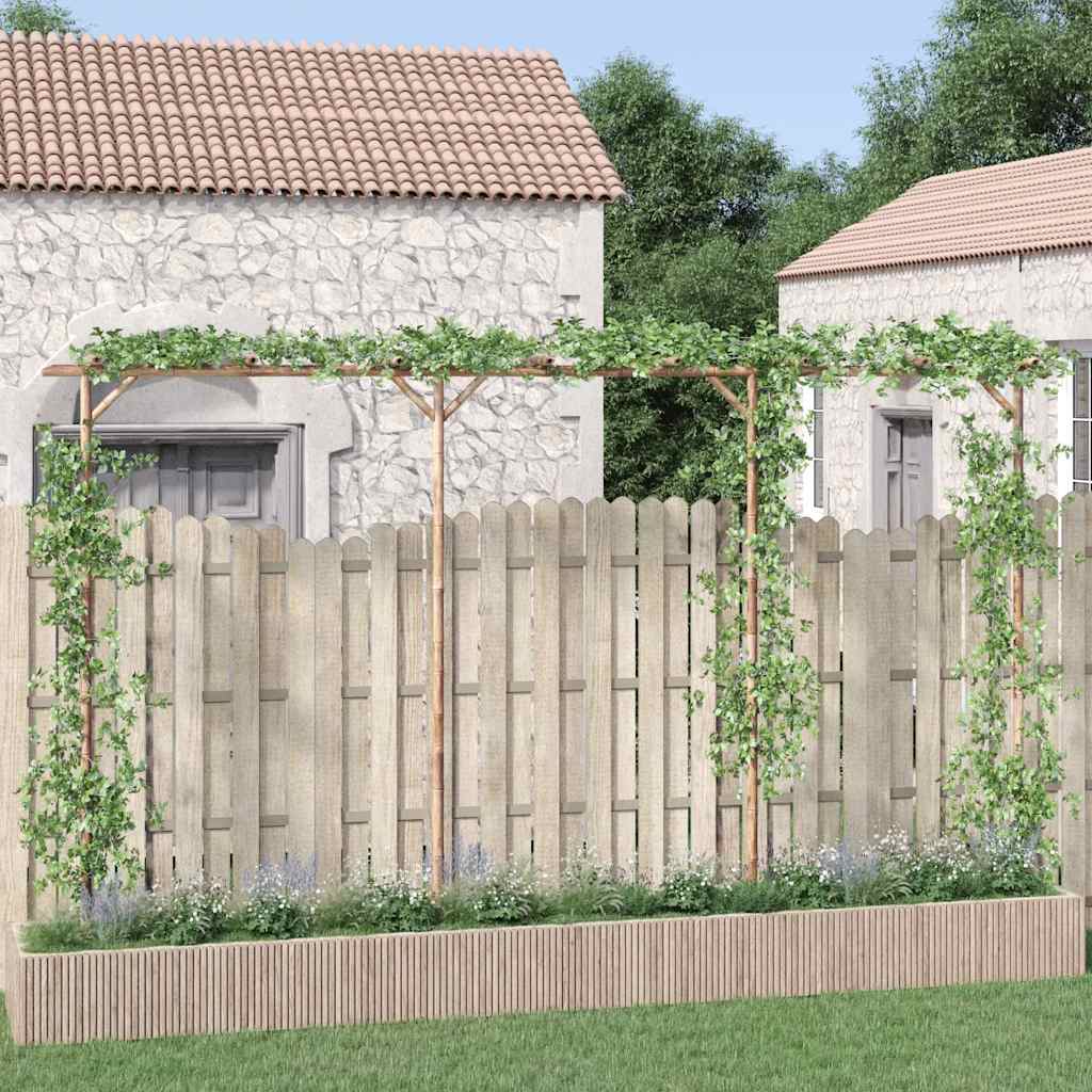 bambusz pergola 385 x 40 x 205 cm