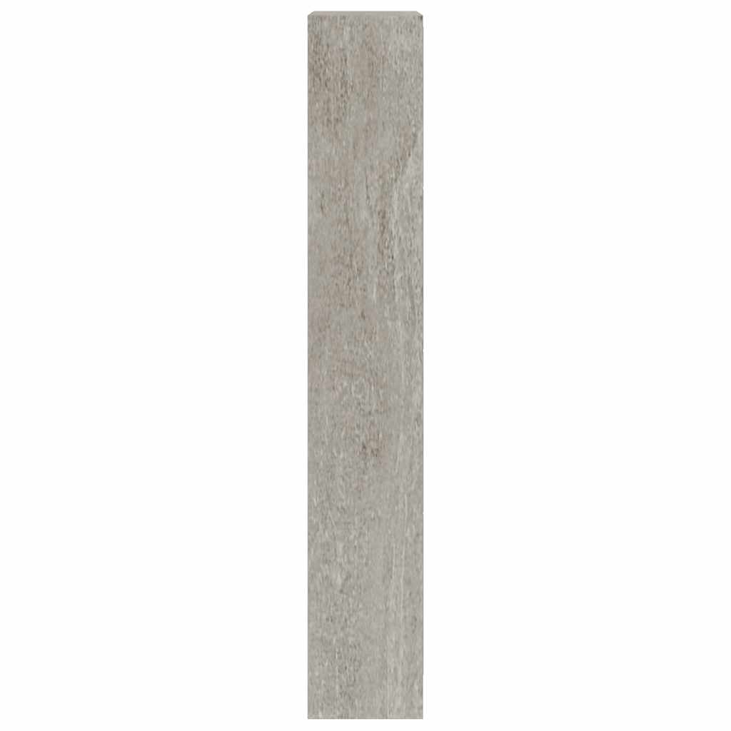 betonszürke szerelt fa cipőszekrény 63x24x147 cm