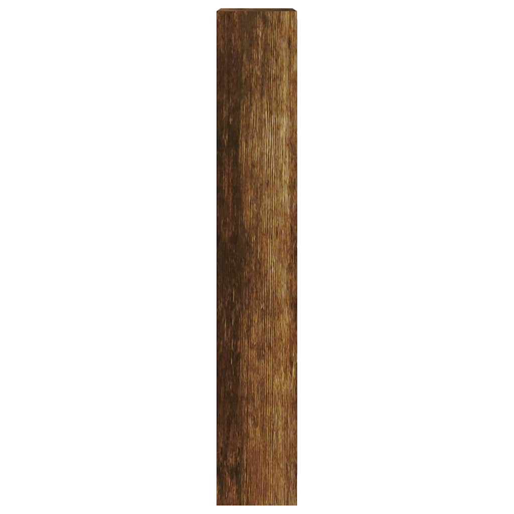 füstös tölgy színű szerelt fa cipősszekrény 63x24x147 cm