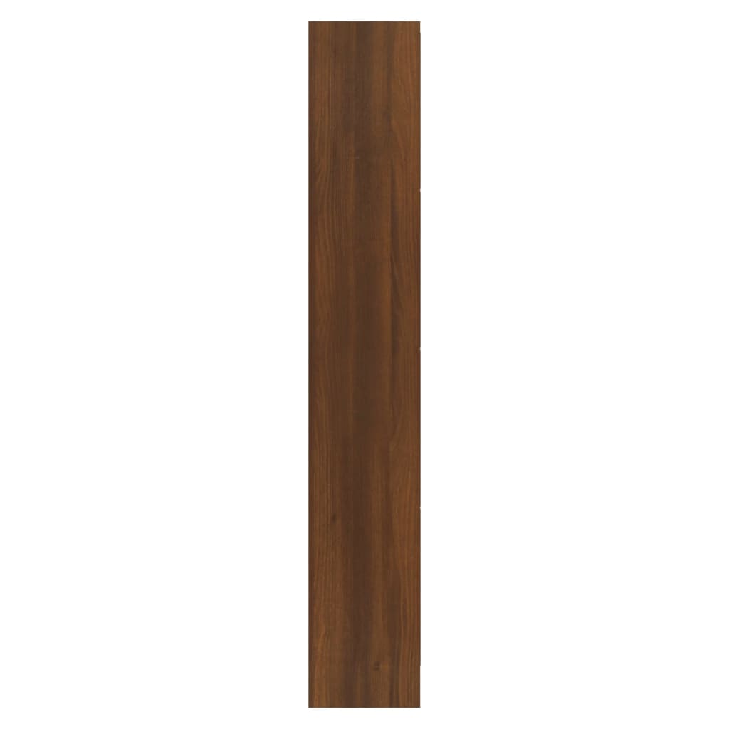 barna tölgy színű szerelt fa cipősszekrény 63x24x147 cm