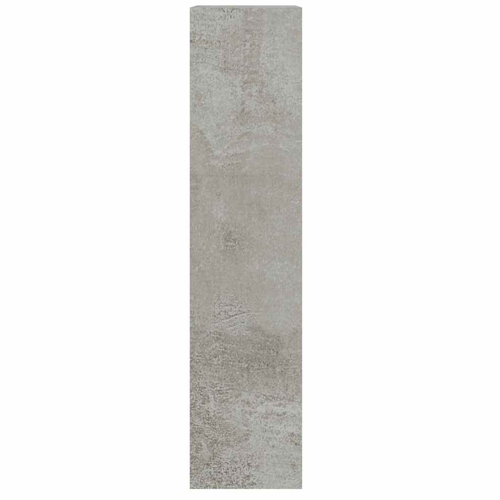 betonszürke szerelt fa cipőszekrény 63x24x103 cm