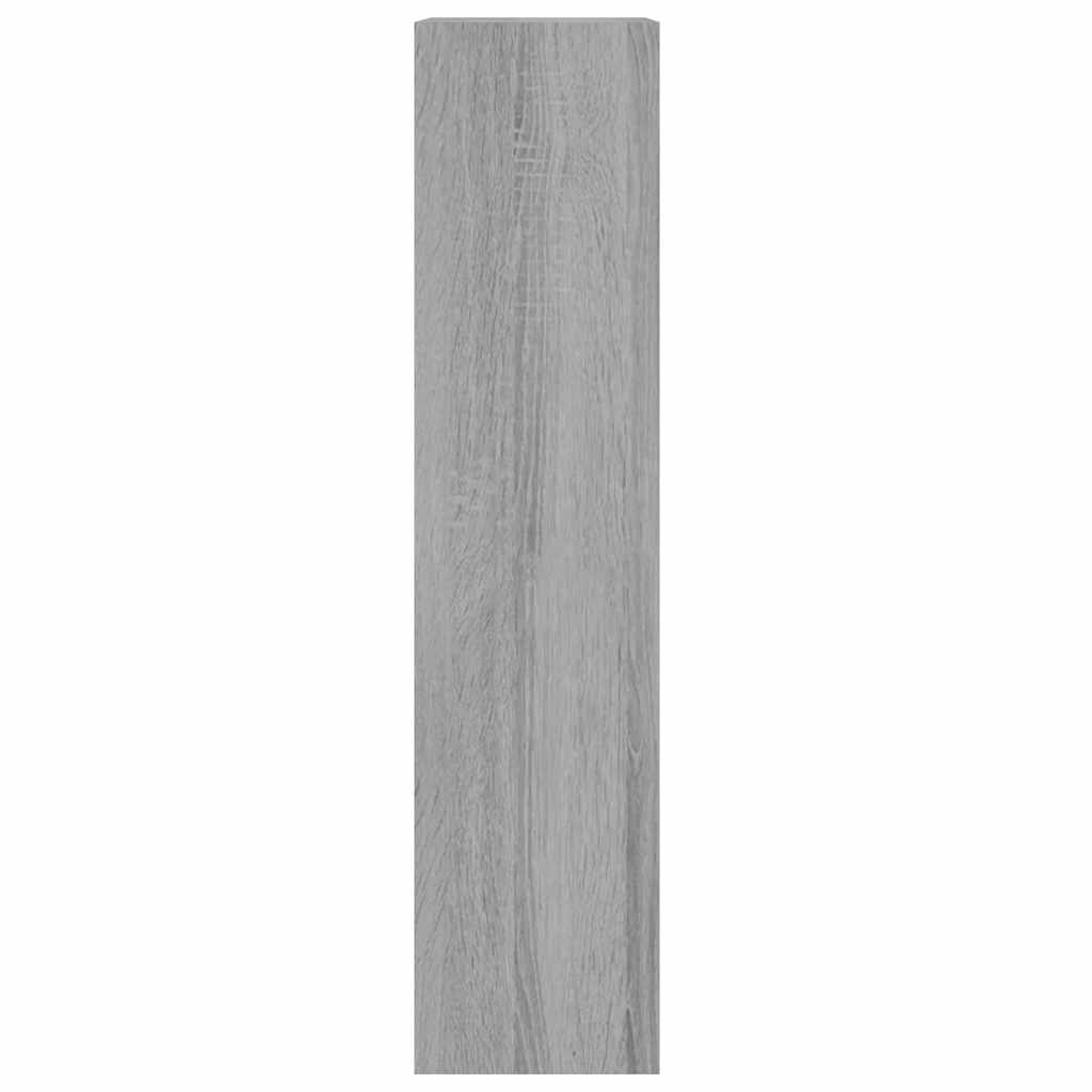 szürke sonoma színű szerelt fa cipősszekrény 63x24x103 cm