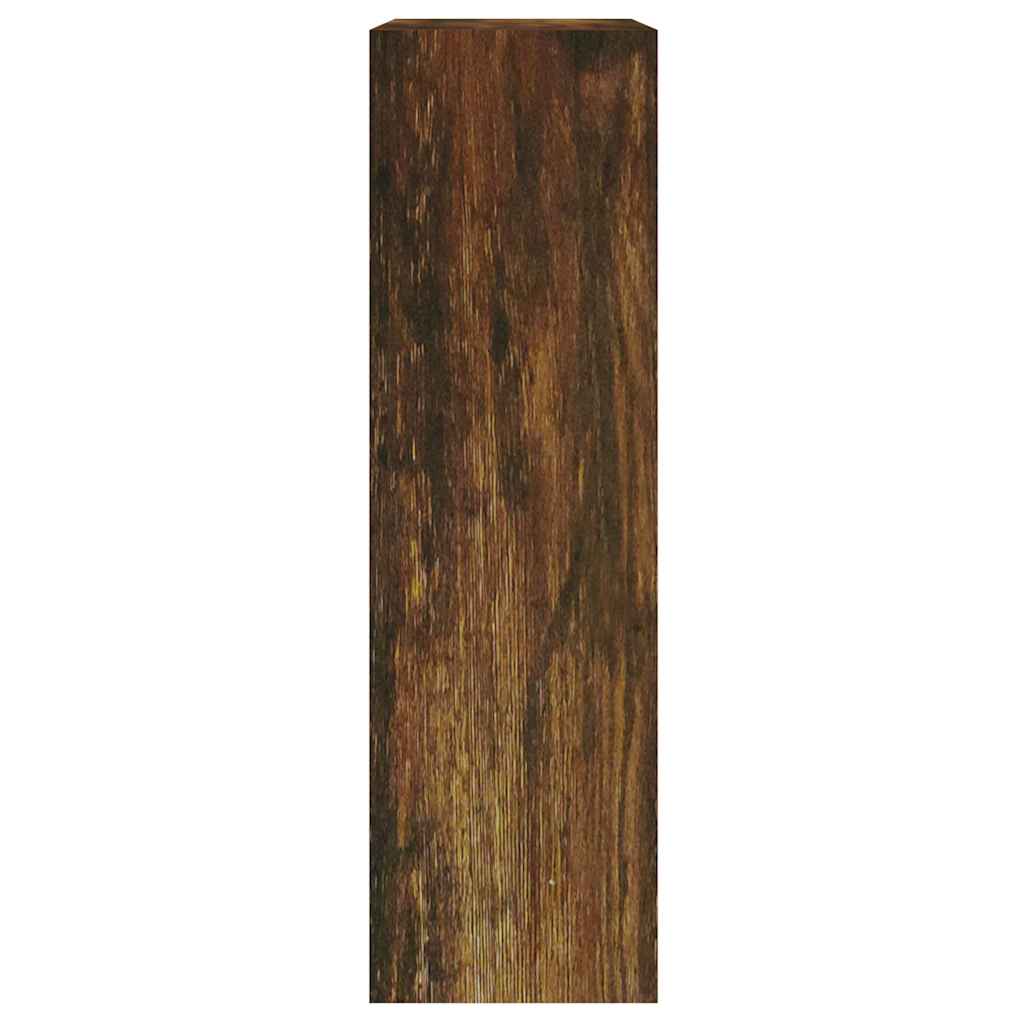 füstös tölgy színű szerelt fa cipősszekrény 63x24x81 cm