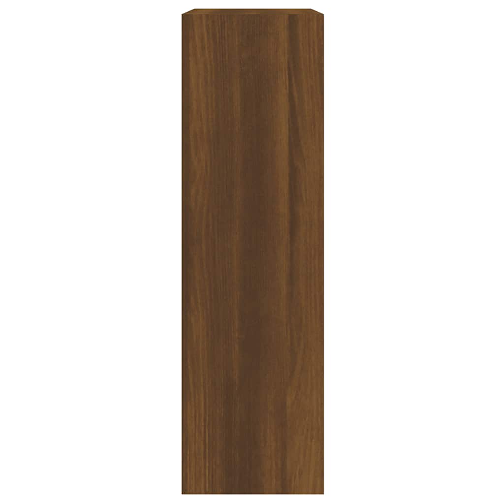 barna tölgyszínű szerelt fa cipősszekrény 63x24x81 cm