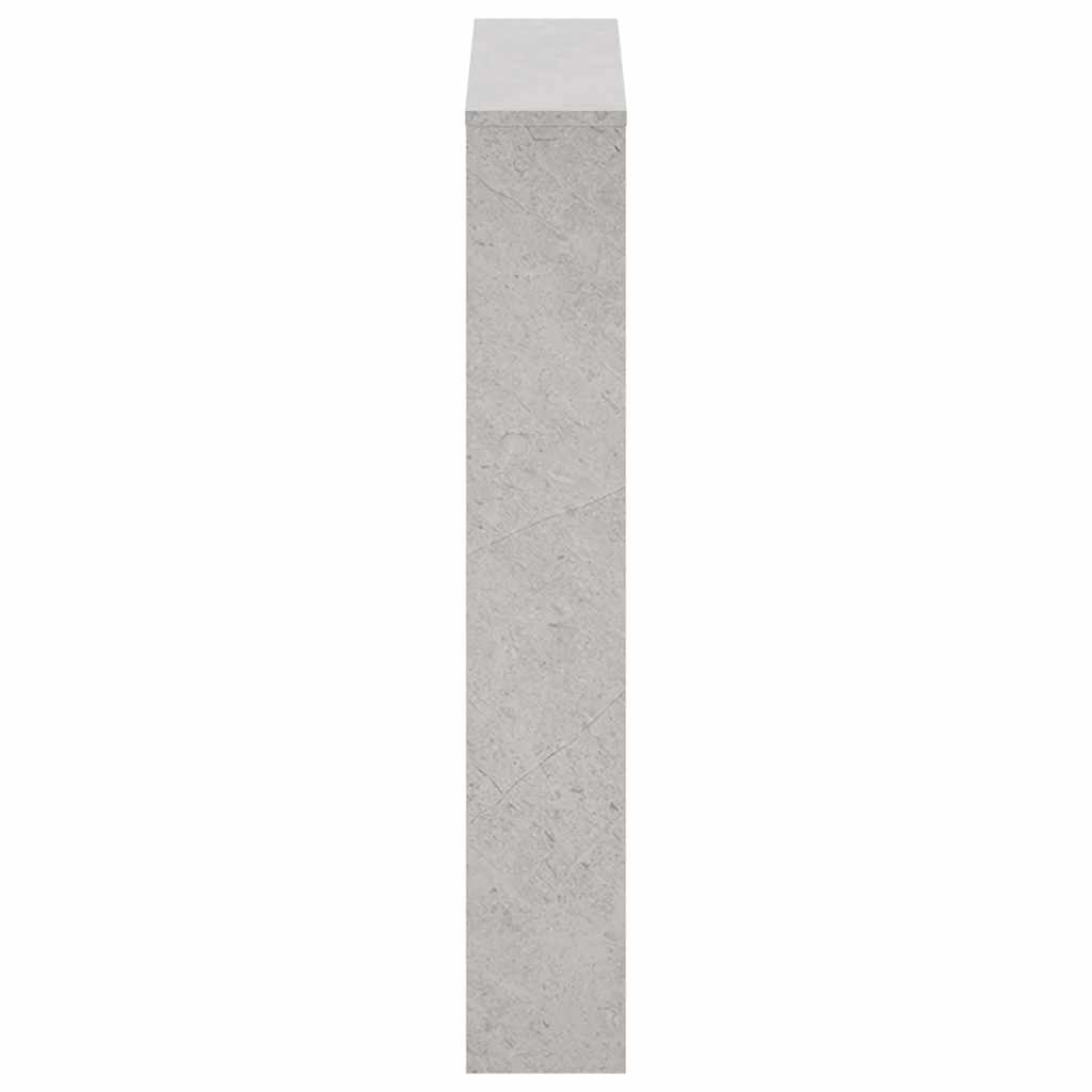 betonszürke 3 szintes cipőszekrény tükörrel 63 x 17 x 102,5 cm