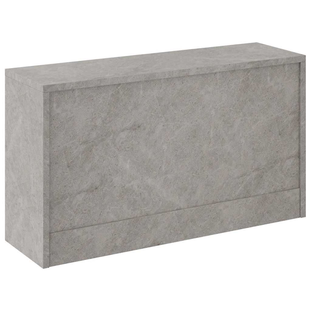 betonszürke szerelt fa cipőtároló pad 80x24x45 cm