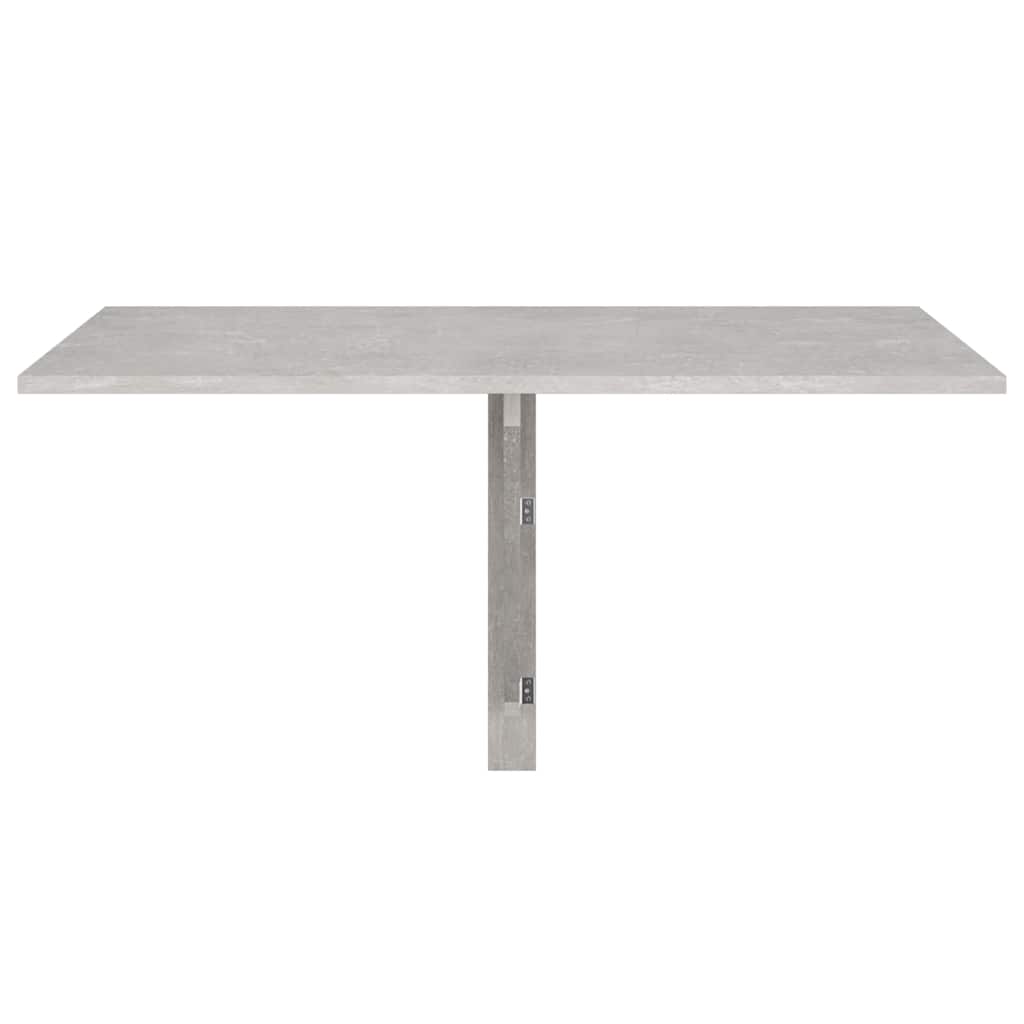 betonszürke szerelt fa összecsukható fali asztal 100x60x56 cm