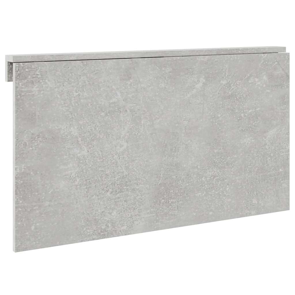 betonszürke szerelt fa összecsukható fali asztal 100x60x56 cm