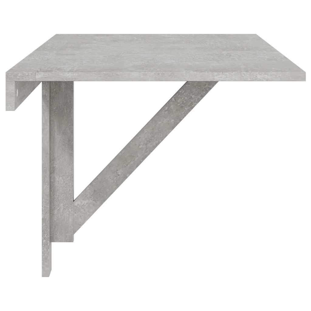 betonszürke szerelt fa összecsukható fali asztal 100x60x56 cm