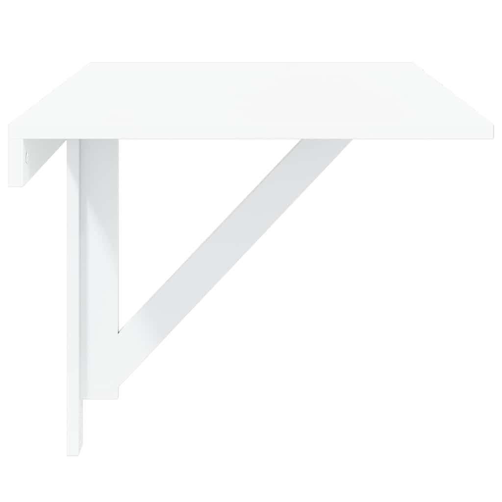 magasfényűfehér szerelt fa összecsukható fali asztal100x60x56cm