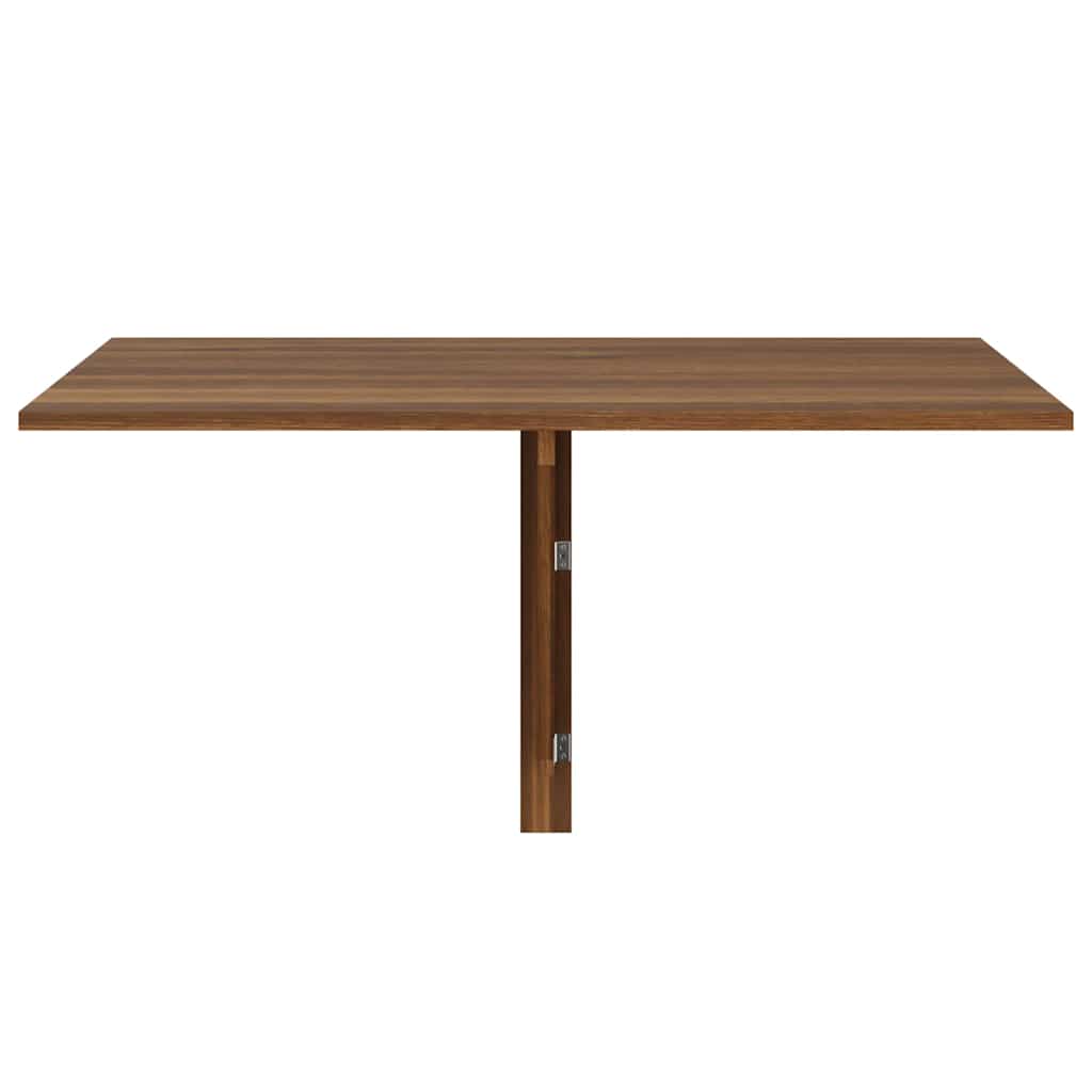 barna tölgy szerelt fa összecsukható fali asztal 100x60x56 cm