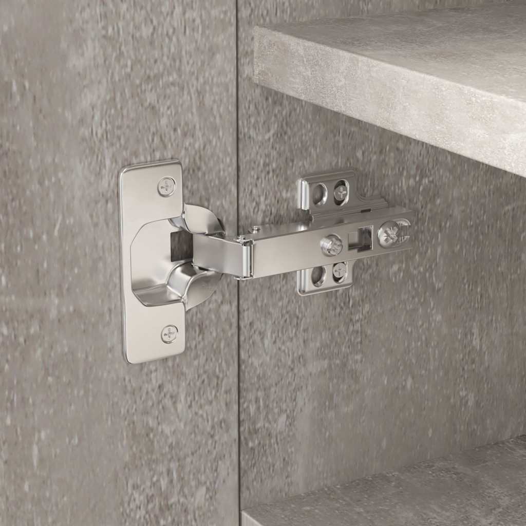 betonszürke szerelt fa cipőszekrény 55 x 35 x 108 cm