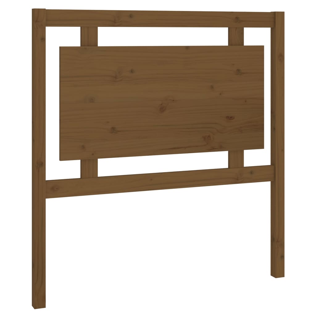 mézbarna tömör fenyőfa ágyfejtámla 95,5 x 4 x 100 cm
