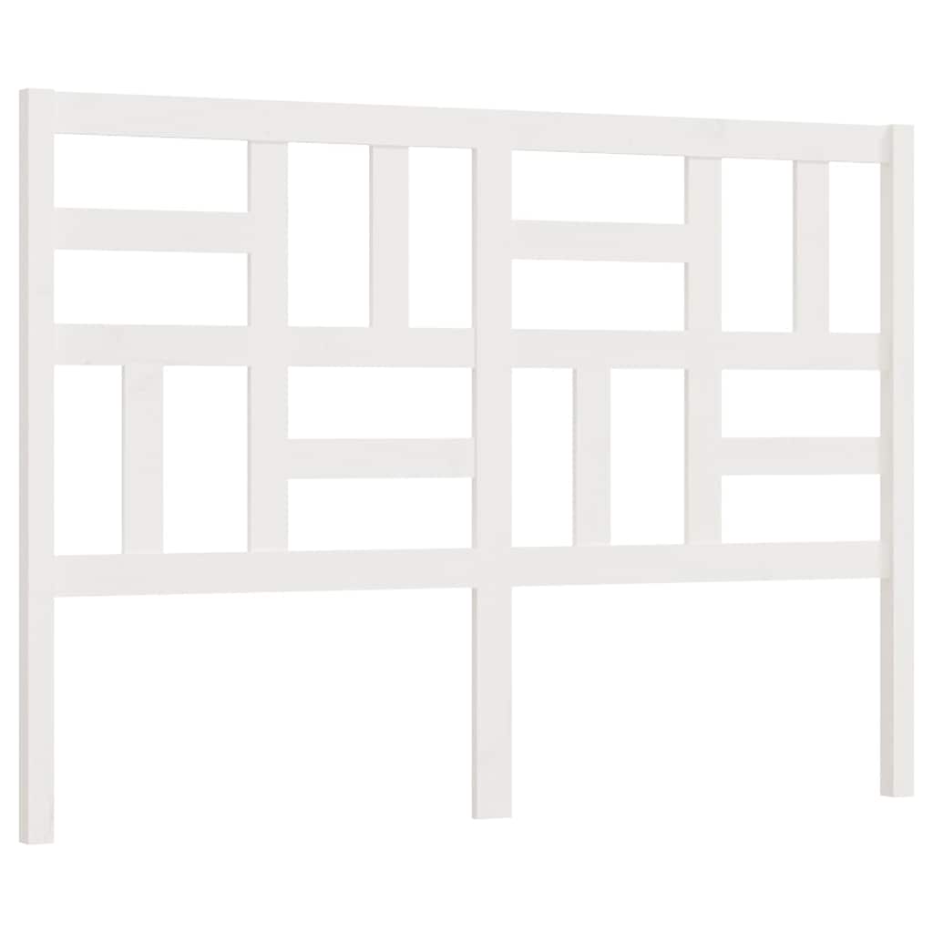 fehér tömör fenyőfa ágyfejtámla 146 x 4 x 104 cm