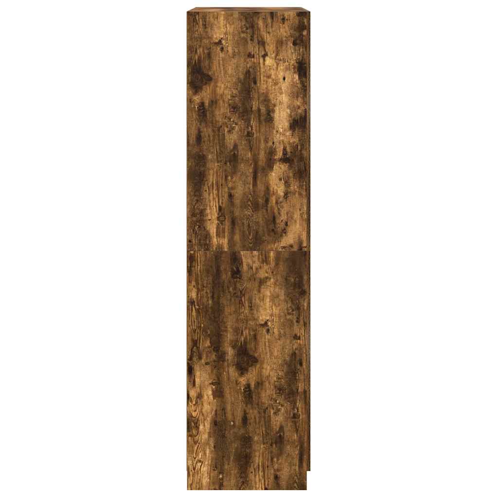 füstös tölgy színű szerelt fa ruhásszekrény 80 x 52 x 180 cm