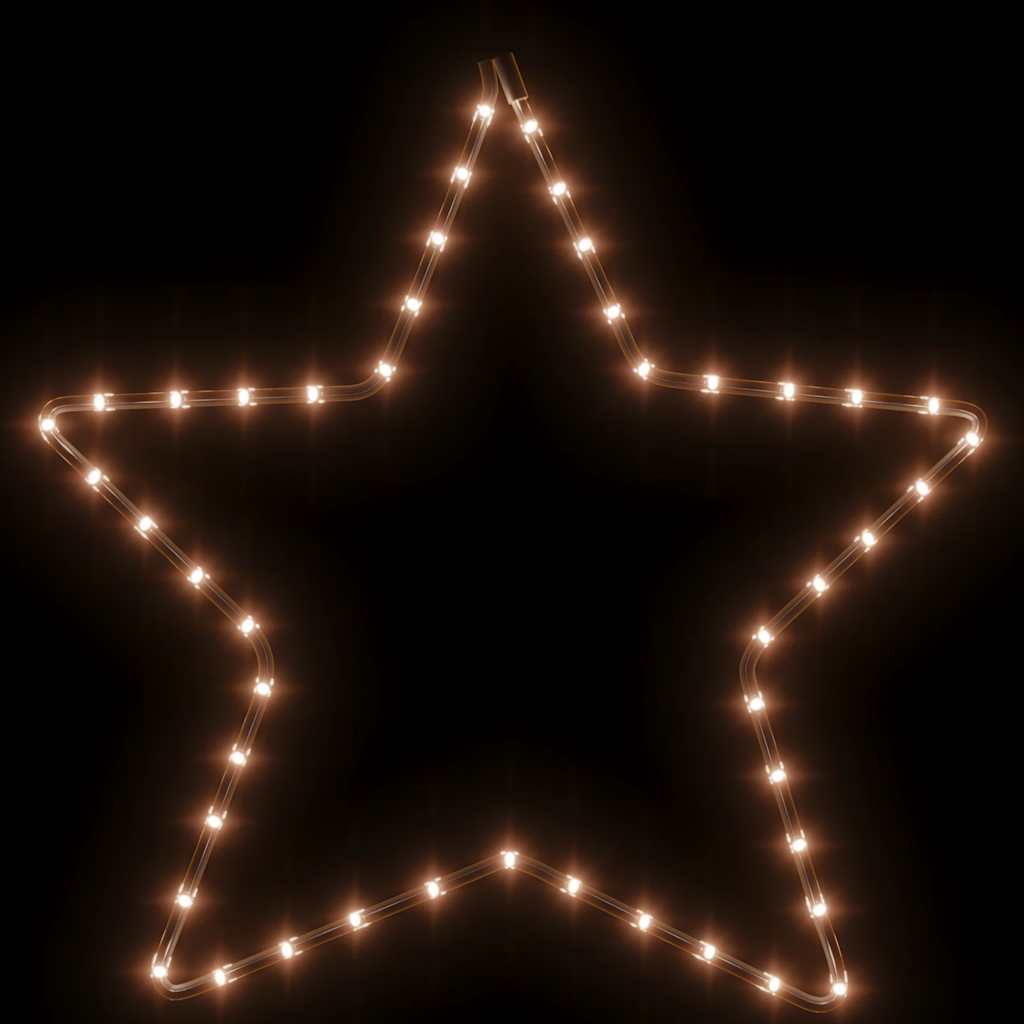karácsonyi csillag 48 meleg fehér LED-del 56 cm