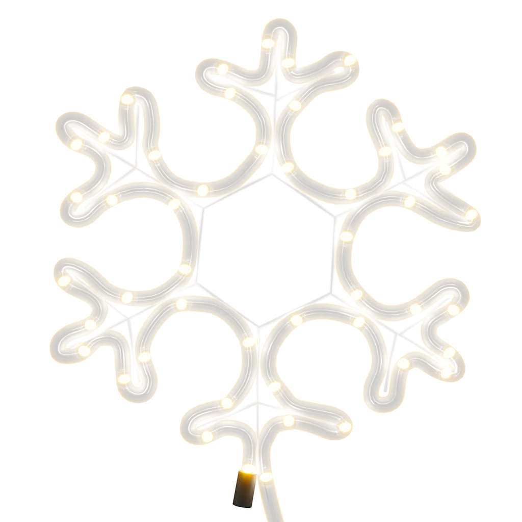 karácsonyi hópehely 48 meleg fehér LED-del 27 x 27 cm