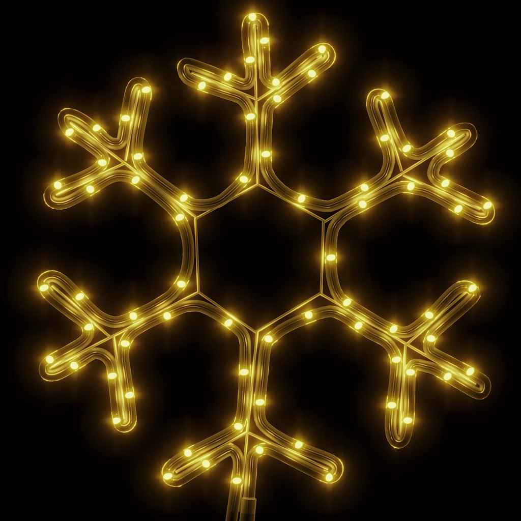 karácsonyi hópehely 72 meleg fehér LED-del 38 x 37 cm