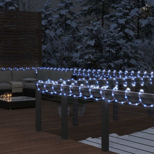 PVC fényfüzér 240 hideg fehér LED-del 10 m