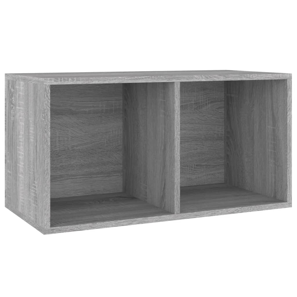 szürke sonoma színű szerelt fa lemeztároló doboz 71x34x36 cm