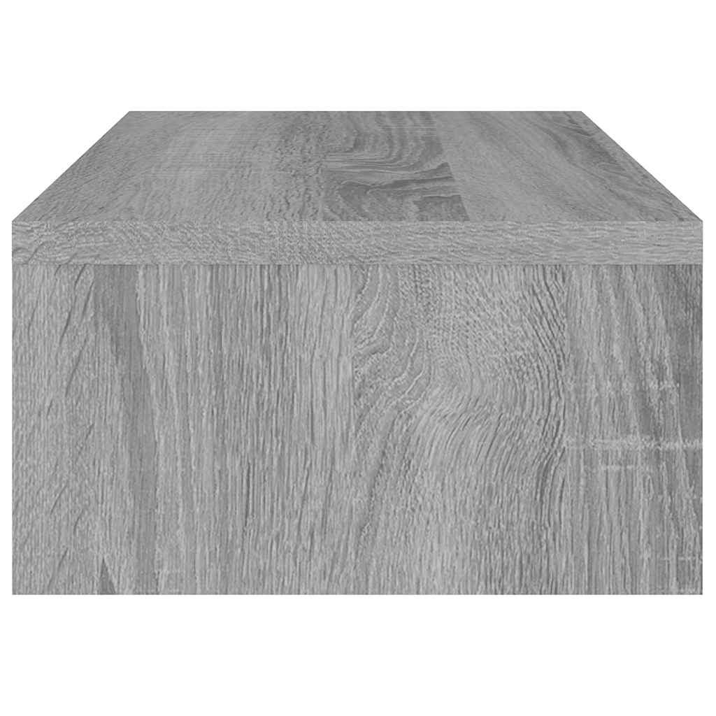szürke sonoma színű szerelt fa monitorállvány 42x24x13 cm