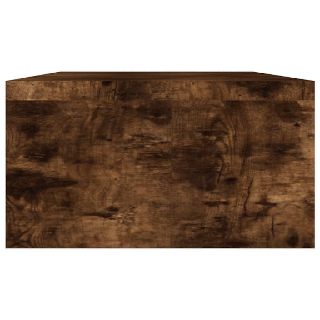 füstös tölgy színű szerelt fa monitorállvány 100 x 24 x 13 cm