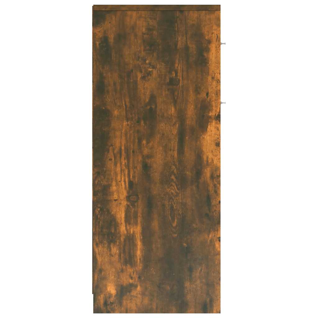 füstös tölgy színű szerelt fa fürdőszobaszekrény 60x33x80 cm